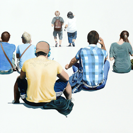 Beobachtung 11:52:02h, 150 x 150 cm; arcyl/dibond; 2010