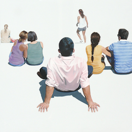 Beobachtung 11:52:05h, 150 x 150 cm; arcyl/dibond; 2010