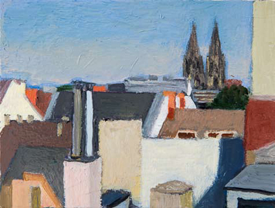 DAS HERZ VON DER WELT
2009 Öl auf Holz 30 x 40 cm (mit Rahmen)