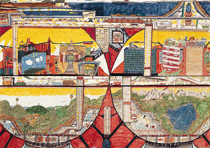 UNTERIRDISCHE WELT
1975 - 1976 Filzstift 111 x 158 cm
